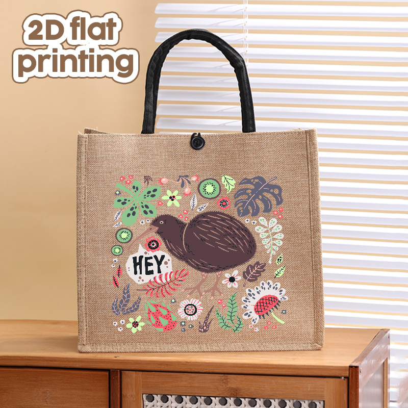 TEMU Women's Kiwi Bird & Tote Bag - Neutral / Handbag With New Zealand , Durable Polyester Large Capacity Spacious Bag Suitable For Daily Use, Work,