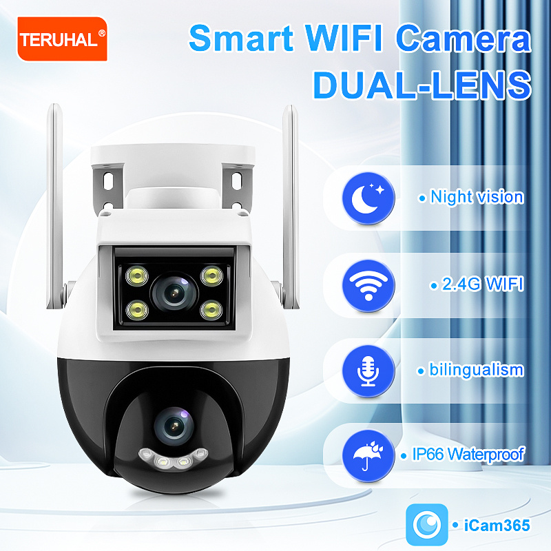 1pc Teruhal PTZ Camera, 720p HD Wireless Security Camera with 2-Way Audio, Night Vision, Wi-Fi, App Control, IP66 Waterproof, USB Powered, Smartphone Compatible, No Battery Required details 1