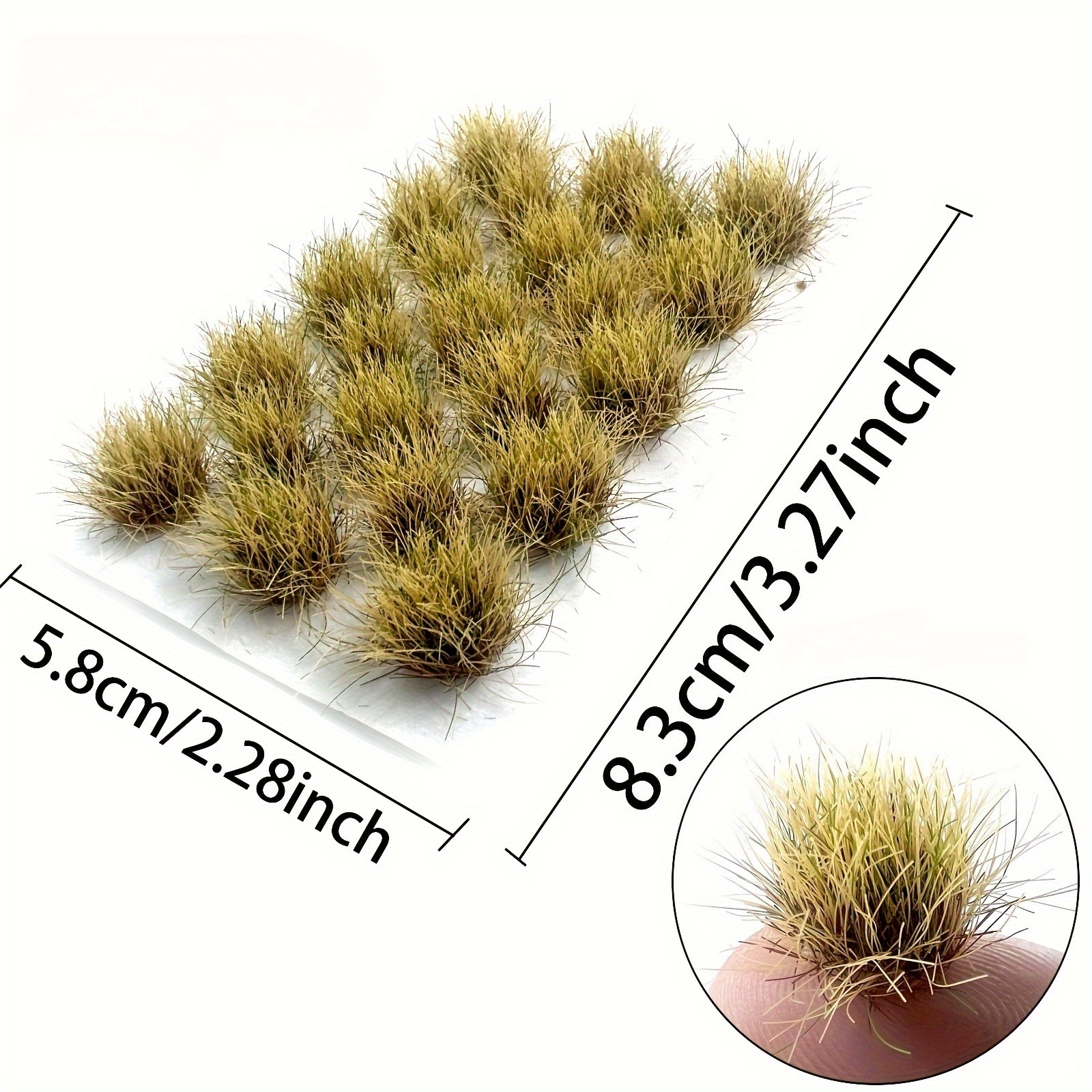 23 Of Model Grass For Crafting, Artificial For Enhancing Miniature Landscapes, Sandtable Architectural Models, And Turf Projects.