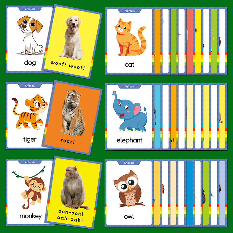 TEMU Carte con 41 parole al mare, ai e agli animali selvatici, progettate per lo del vocabolario in asilo, utilizzate come strumenti educativi per