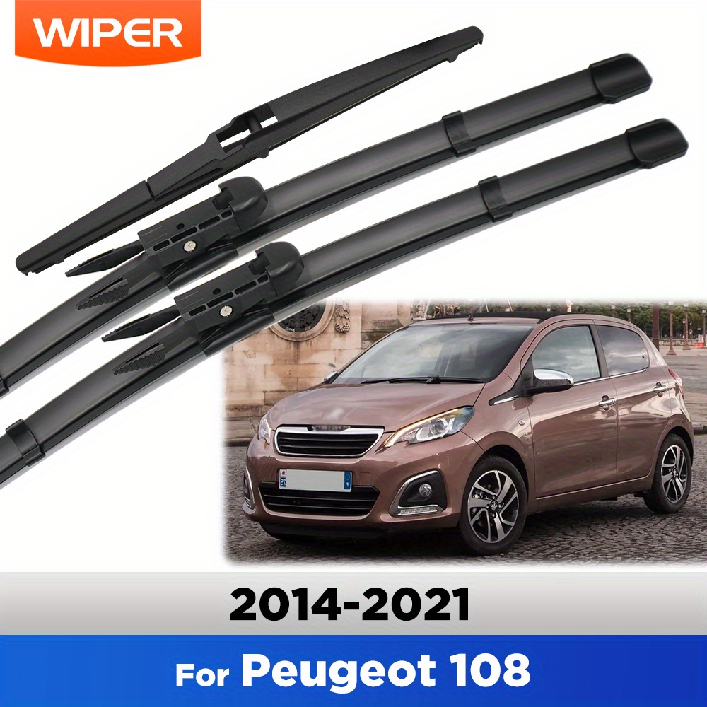 TEMU Set Of Front And Rear Wiper Blades For , C1, And For Aygo 2, Suitable For 2014 To 2021, With Sizes 26"   26"   12"