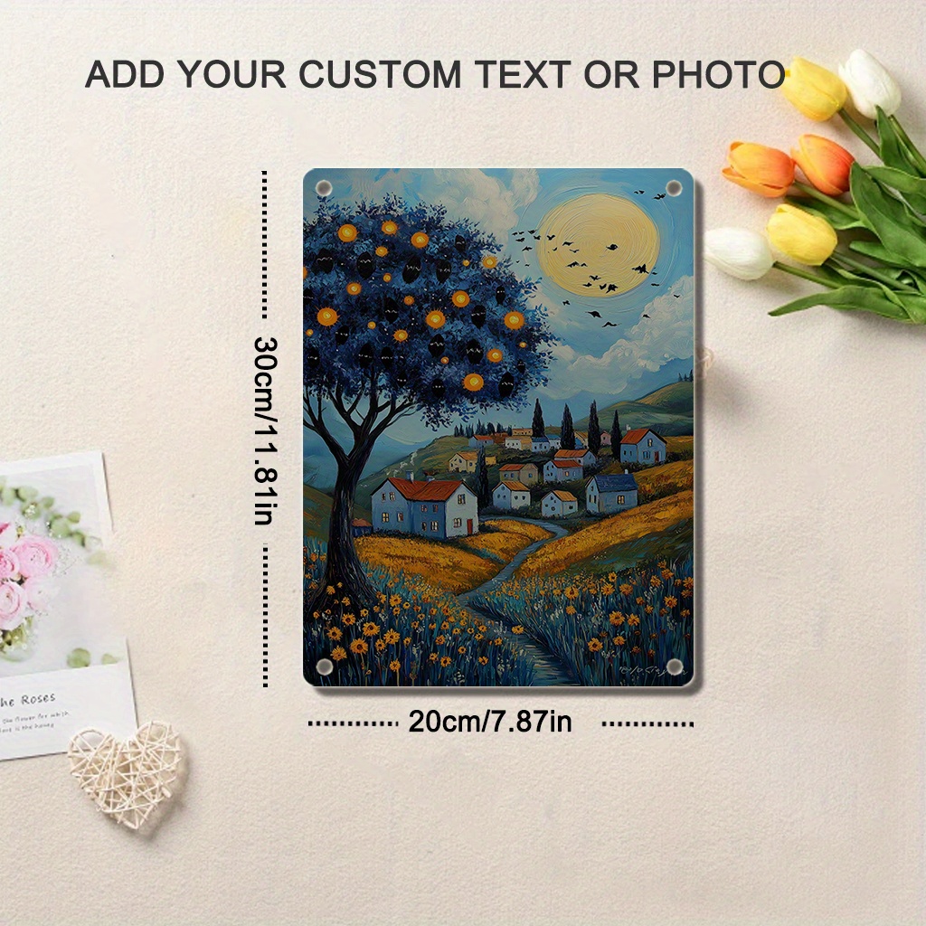 Personalized Photo Metal Wall Plaque with Your Own Image