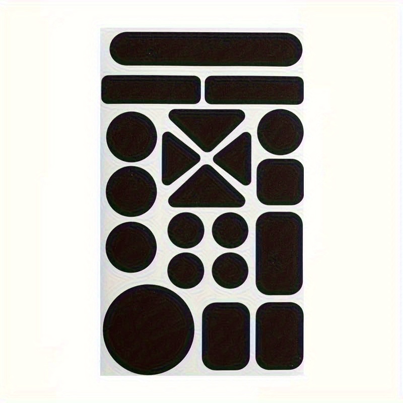 20/40pcs Black Self-adhesive Cloth Repair Patches, Suitable For Down Jacket And Clothing Repair, Easy To Stick