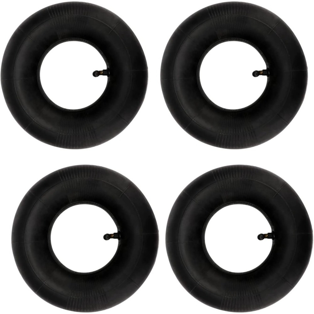 4pcs Hose 3.5/ 4.1-4 Angle Valve Pneumatic Wheel Accessories Wheelbarrow Hose Inner Hose For Sack Wheel Standard Hose Replacement Hose Valve Tire Hose