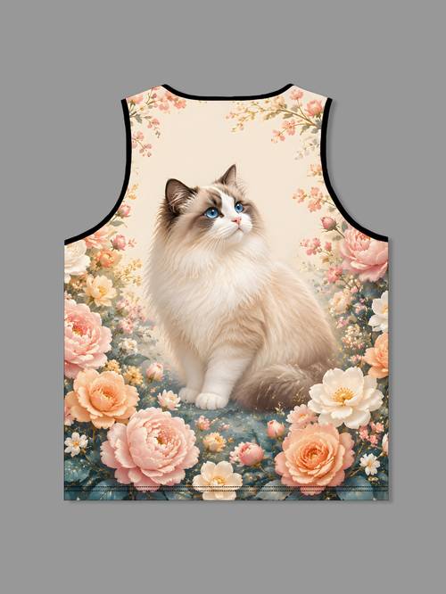 camiseta sin casual para hombre, chaleco sin con estampado , top corto sin , para , regalo para novio, vacaciones, uso , - sin /bordado/lentejuelas