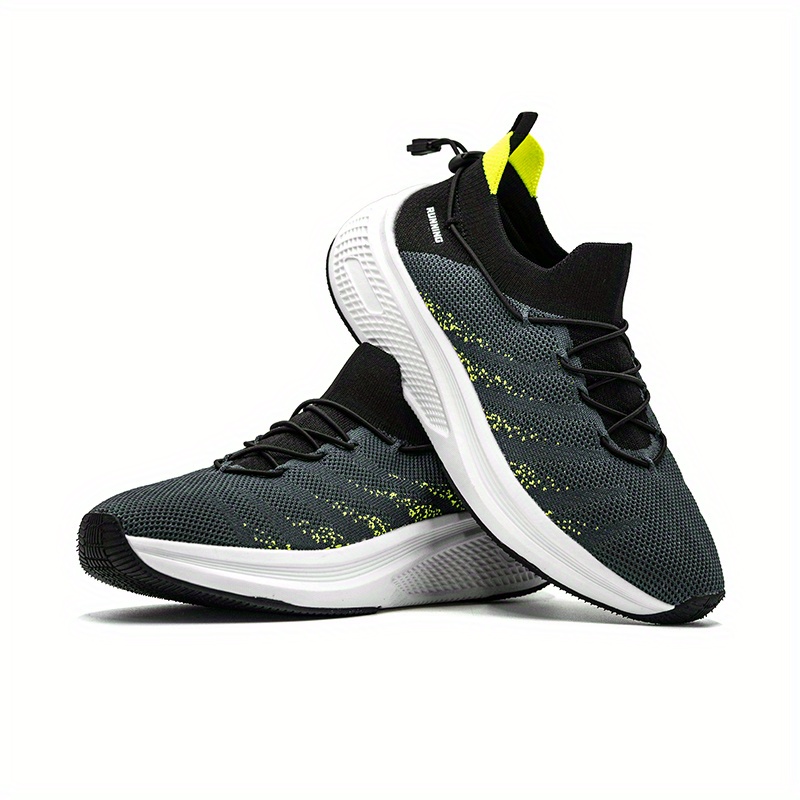Men's Breathable Slip-On Sneakers Compatible for Running, Training & Gym - Low-Top - Casual Sneakers with Cushioned MD Sole, Striped/Checkered/ Color Options - -Terrain Wear (Gym, Outdoor, Everyday)