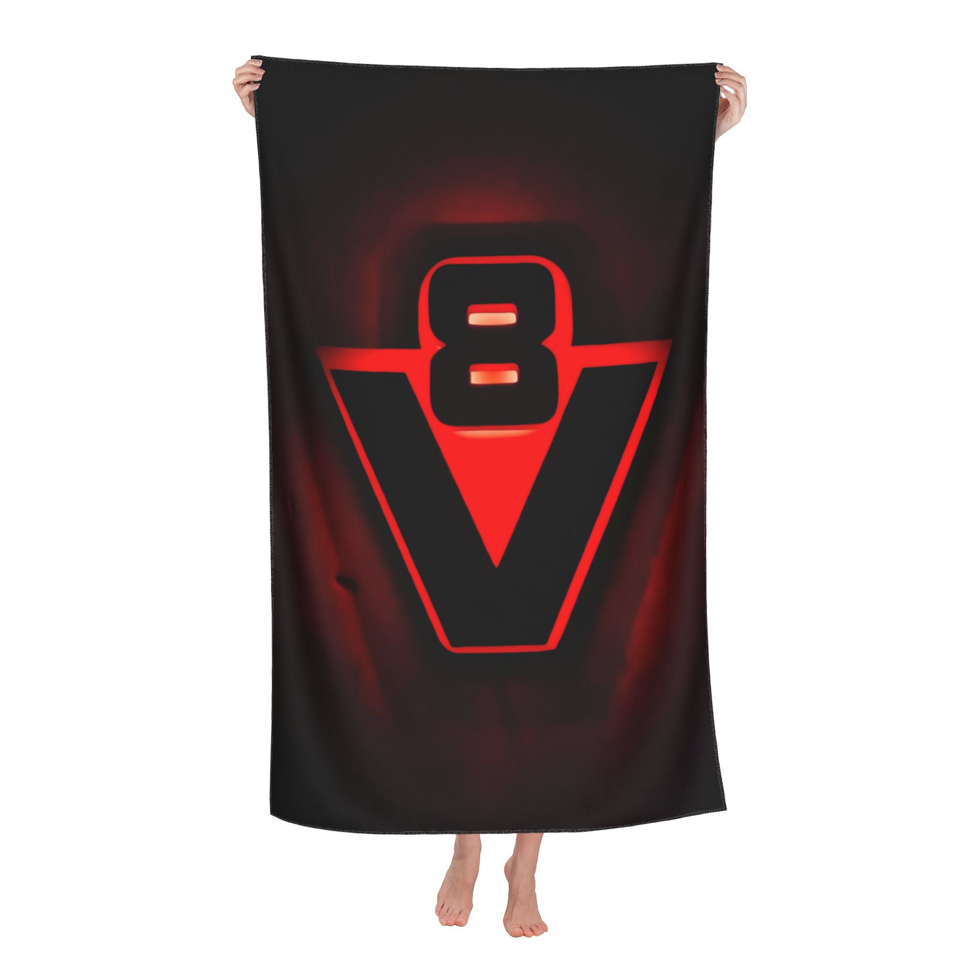 TEMU V8, Minimalist Style Pattern Beach Towel, Stylish And Versatile, Suitable For Occasions Such As The Beach, Swimming Pool, Bathroom, Camping