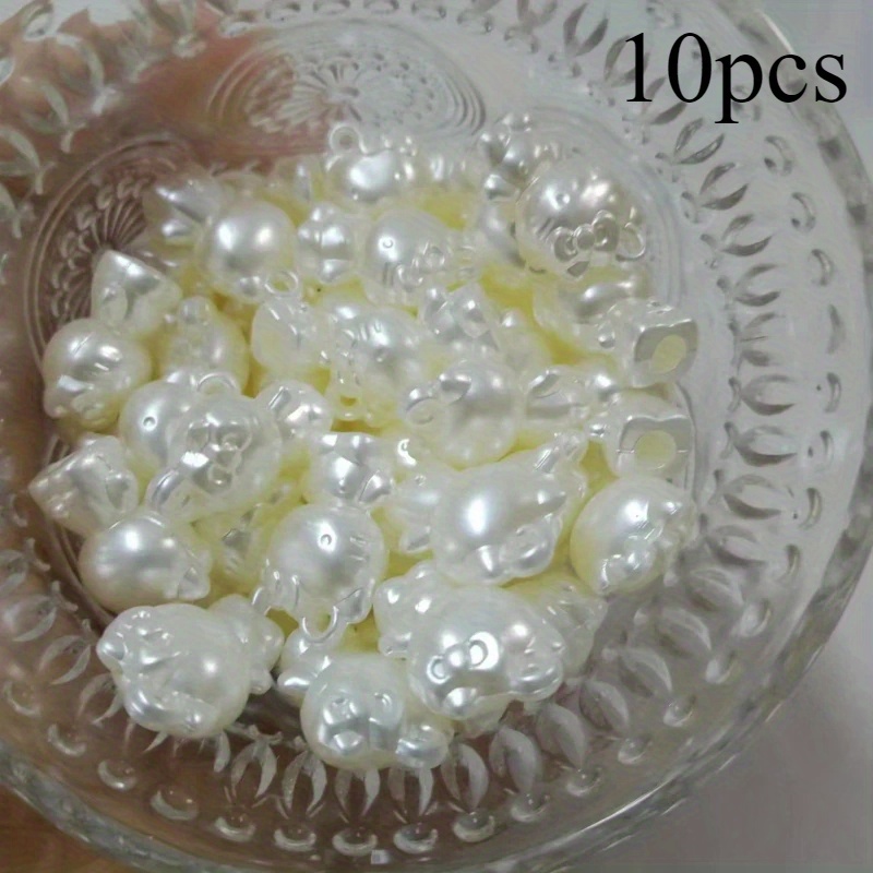 Image of 10pcs Officially Authorizes Hello Kitty Cute Cartoon Diy Bead Color Handmade Creative Jewelry Accessories Bracelet Materials