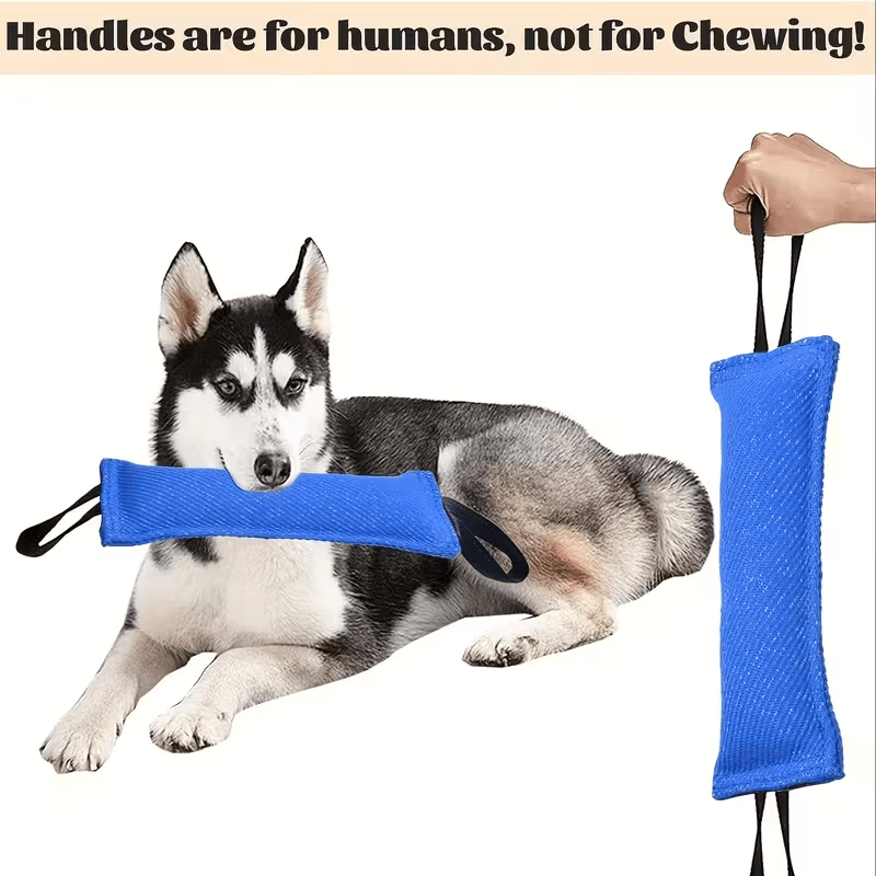 TEMU Corde à mâcher pour chien, jouet de tirage équipé de deux poignées souples et robustes, jouet de traction durable, oreiller à mordre résistant,
