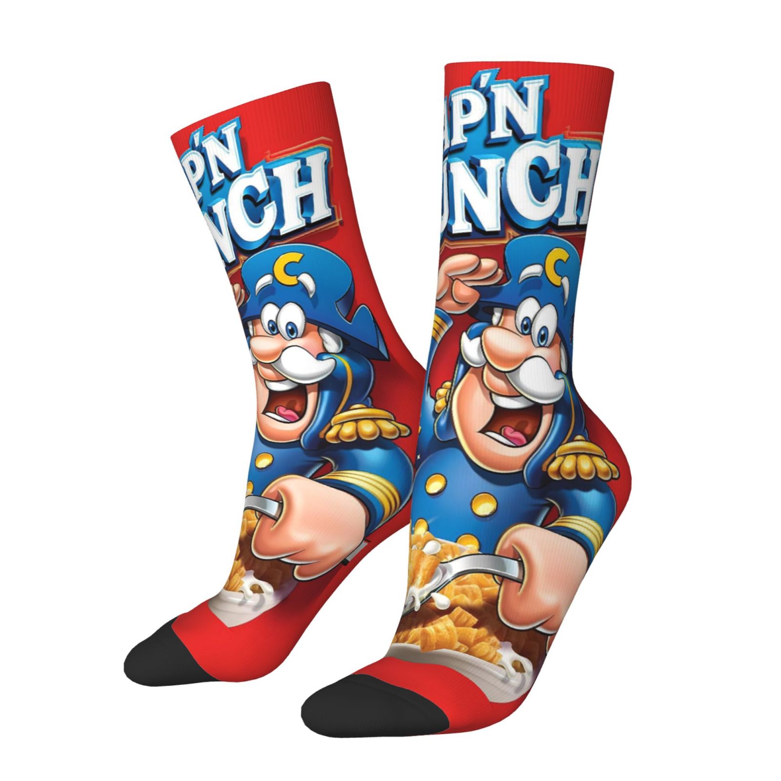 TEMU A Pair Of Men's And Women's Outdoor Socks, Halloween Cartoon Pattern Sock Print Mid-tube Socks, Machine Washable, Suitable For Outdoor Sports