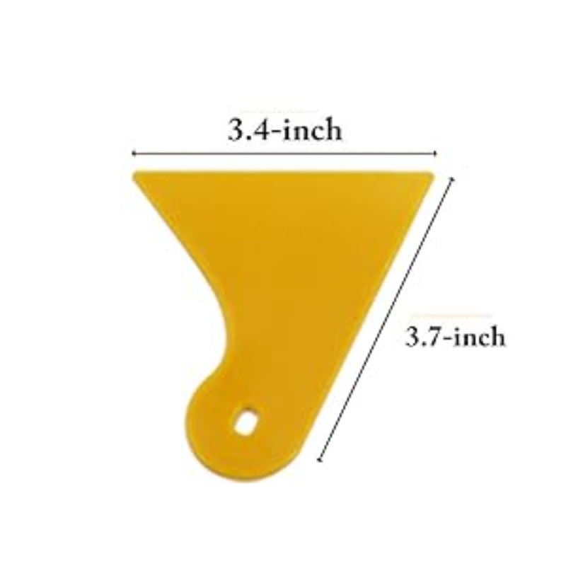 10-Pack 4-Inch Plastic Felt Edge Squeegee – Scratch-Free Vinyl Wrap Tool For Car Film, Window Tint, Wallpaper & Decals – Non-Slip Grip, Wet/Dry Use