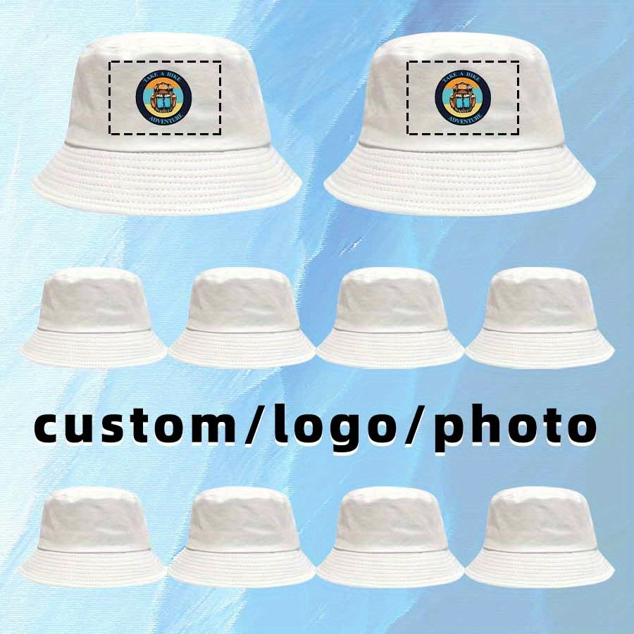 TEMU 10pcs Customizable Solid Color Fisherman Hats - Spring Summer Wearable - Fashionable Easy Essential For - Lightweight And Convenient To Carry