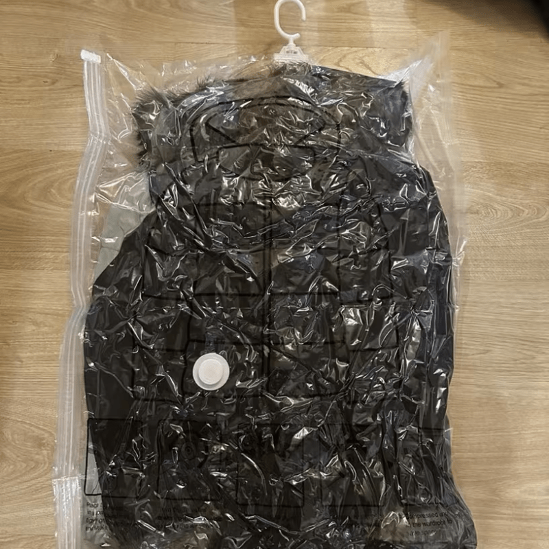 Image of [5 Hooks Vacuum Bag] 5 Hooks Extra Large Hanging Vacuum Compression Storage Bag| To 10pcs Of Clothing, Thickened Material, Elongated Shape, No Electricity Needed