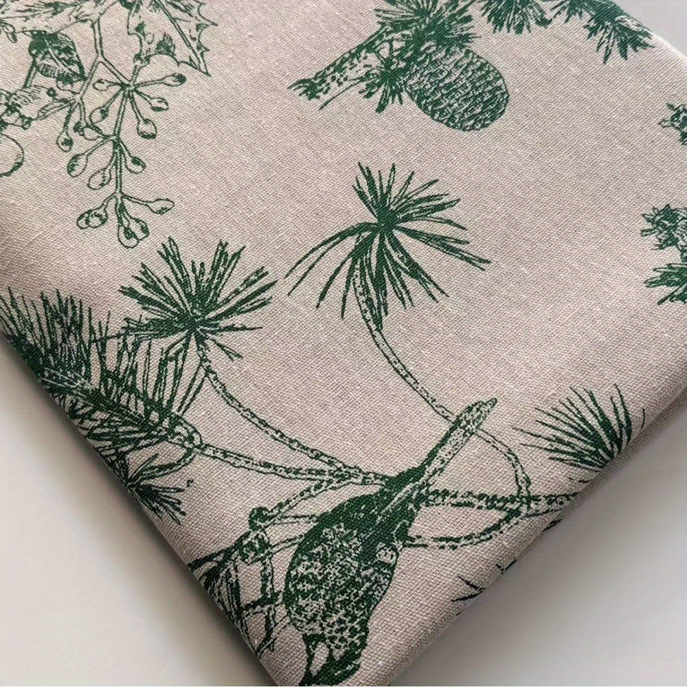 Pre-cut Cotton And Linen Fabric 145x50cm For Coasters And Easy Curtain Decorations