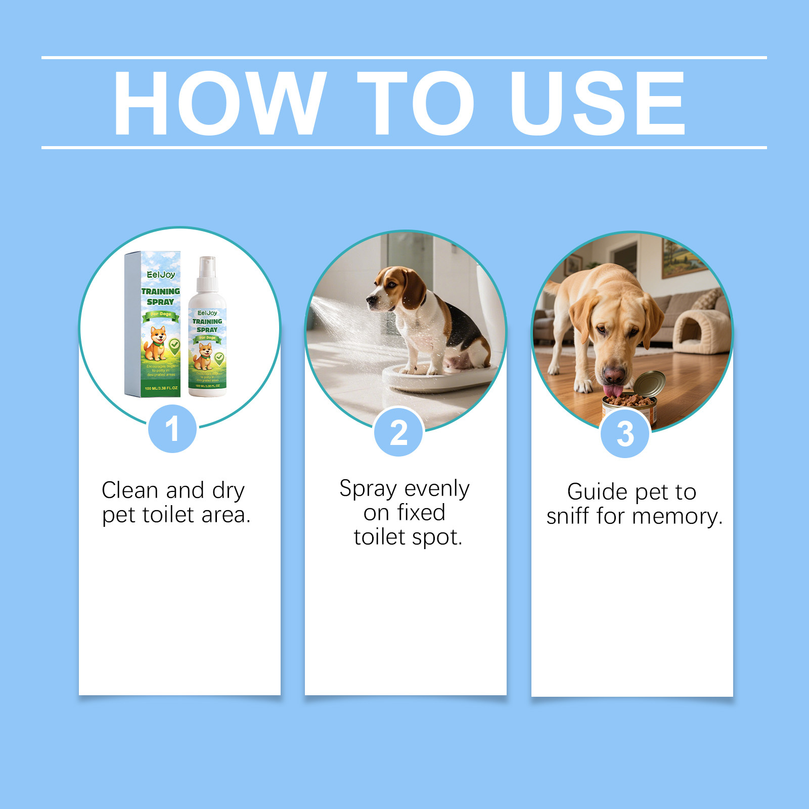   dog potty training spray daily training guide for puppies convenient spray for potty positioning Product details 3