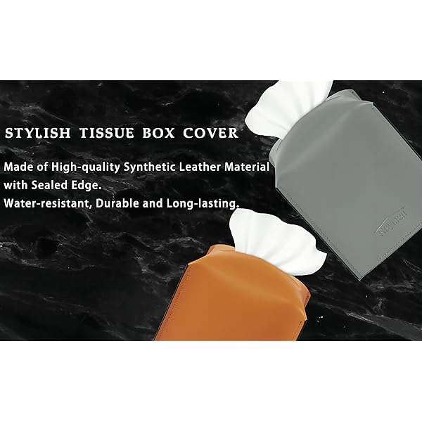 modern   square tissue box cover decorative plastic organizer for bathroom vanity countertop nightstands office desk car 5 x 5 x 3 tan bathroom organizers and storage countertop accessory   durable material   Product details 1