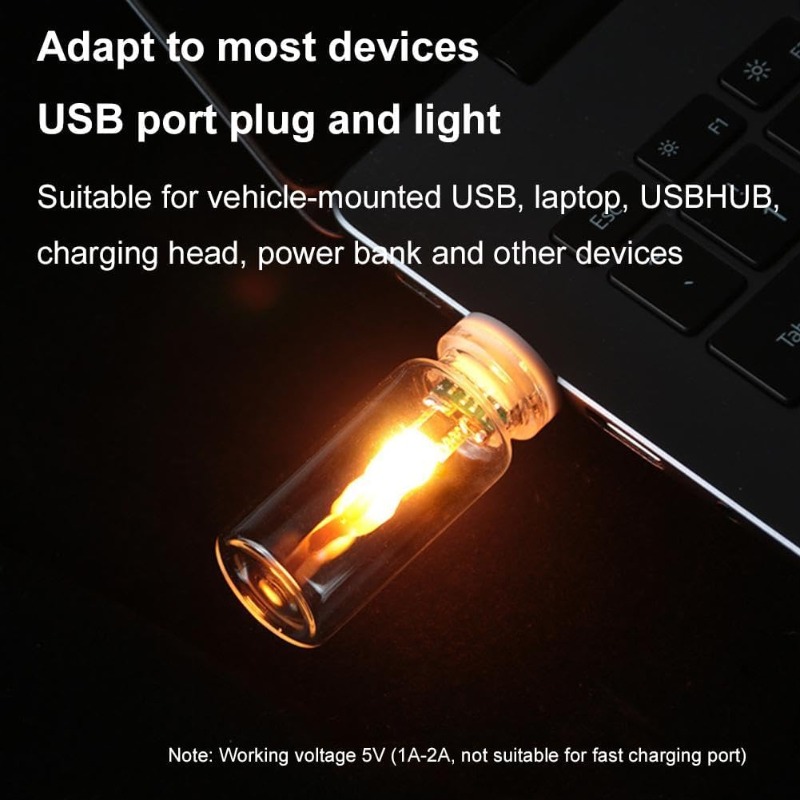 fun led interior lighting for rvs ambient usb flame light   parts accessories usb powered ideal for vehicle and bedroom lighting     rvs car   decor bedrooms and   a romantic atmosphere Product details 6