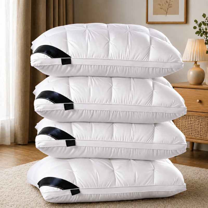 Image of 4pcs High-, Soft And Comfortable, Machine Washable, Vacuum Compressed Packaging, All-year , Delivers Great , Ideal For Bedroom, Living Room And Home Decoration