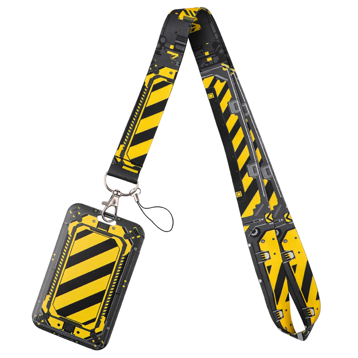 TEMU 1pc Key Lanyard Car Keychain Personalise Office Id Card Pass Gym Mobile Ring Holder