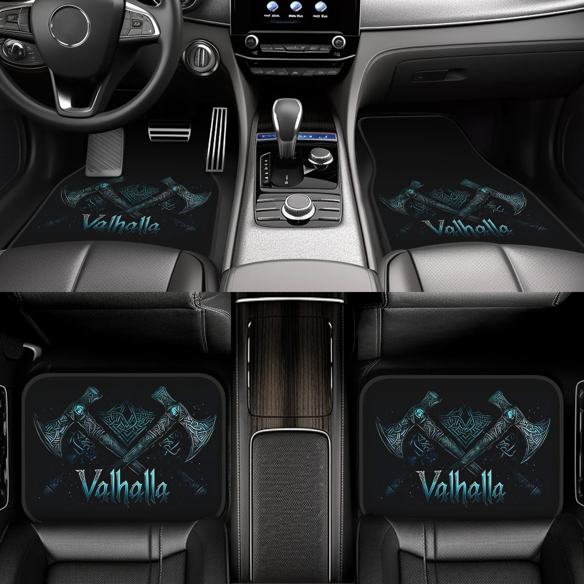 TEMU Set Of 4 Car Floor Mats, Sturdy And Easy To Clean, Suitable For Machine And Hand Washing, Universal Fit For Cars, Suvs, And More