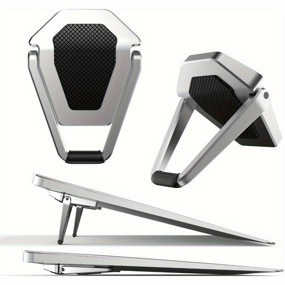 Image of 2pcs Laptop Stand For Desk, Portable Anti-slip Keyboard Riser, Alloy Keyboard Stand, Computer Stand Compatible With / Pro, 10-15.6 Inches Laptops And Keyboards