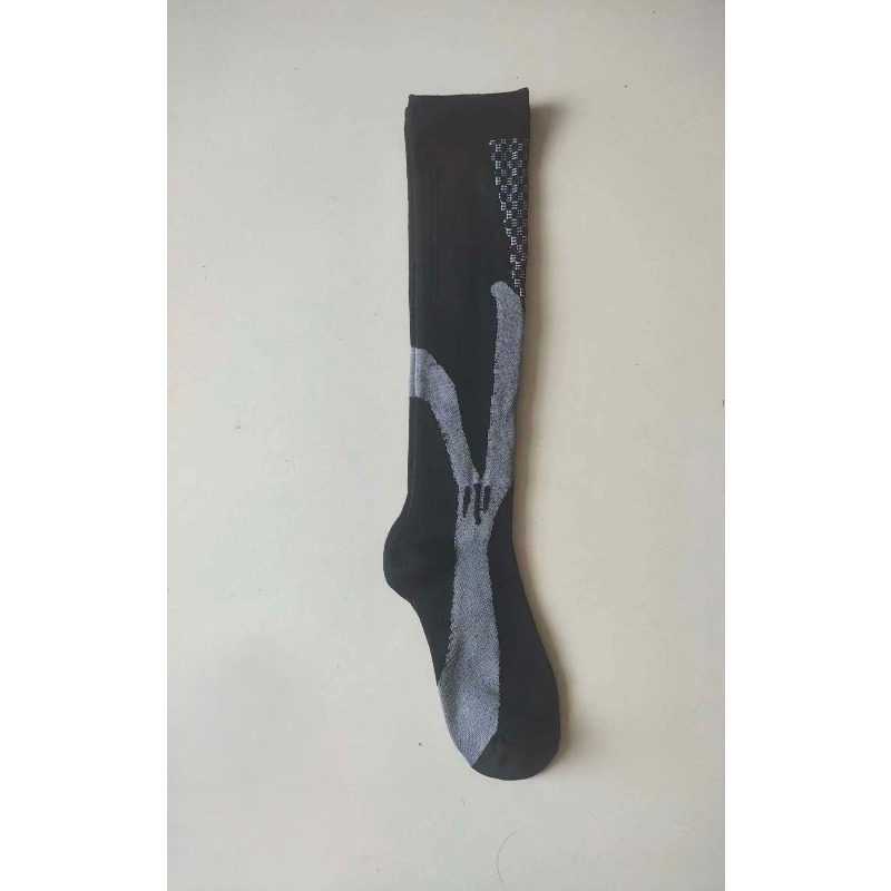 TEMU Men's Thick High Elastic Sports Socks Compression Socks, Calf Socks, Suitable For Basketball, Volleyball, Football, Running, Cycling And Other