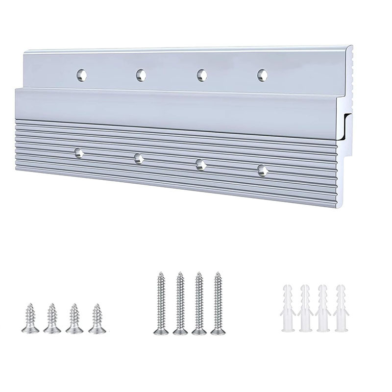 Wall Track With Mounting Hardware Kit - Heavy Duty Multi-hole Design For Home/office Wall Mounting, Screw Set Included