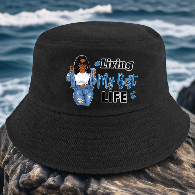 TEMU Living Life", A Versatile And Stylish Hat In Multiple Colors-