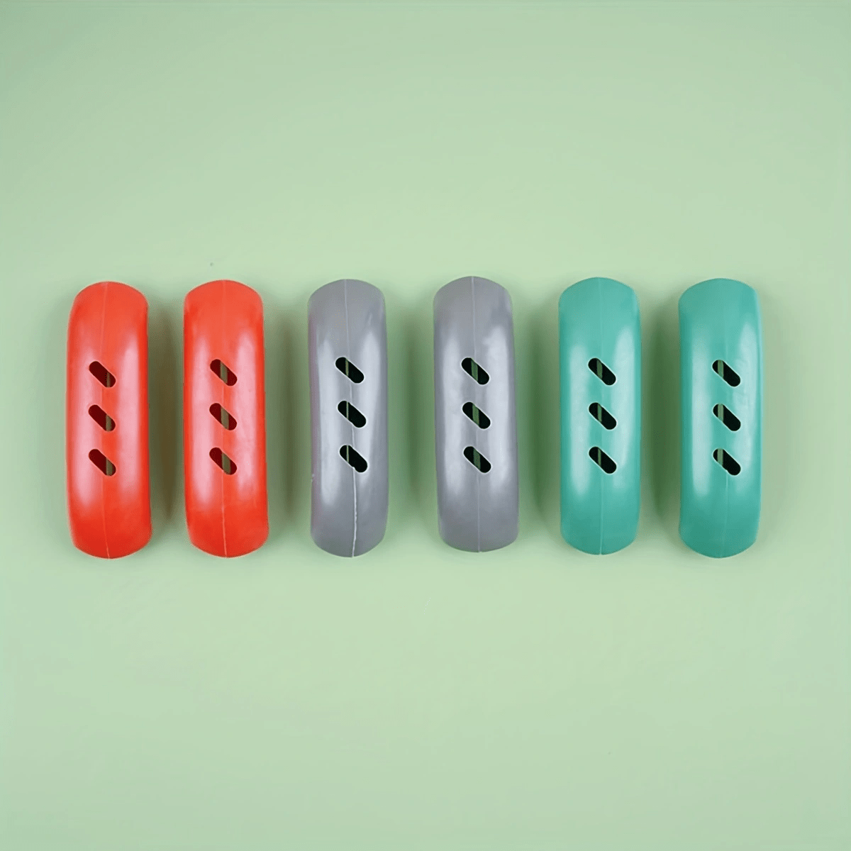 Additions - 6pcs Silicone Handle Sleeves, Kitchen Utensil Additions Pot Handle Anti-slip Grip - Suitable For Cooking And Camping