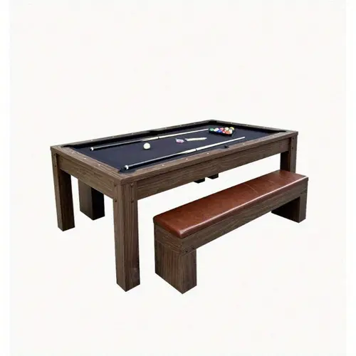7ft 3in1 multifunctional pool table with benches pool table pong table dining table