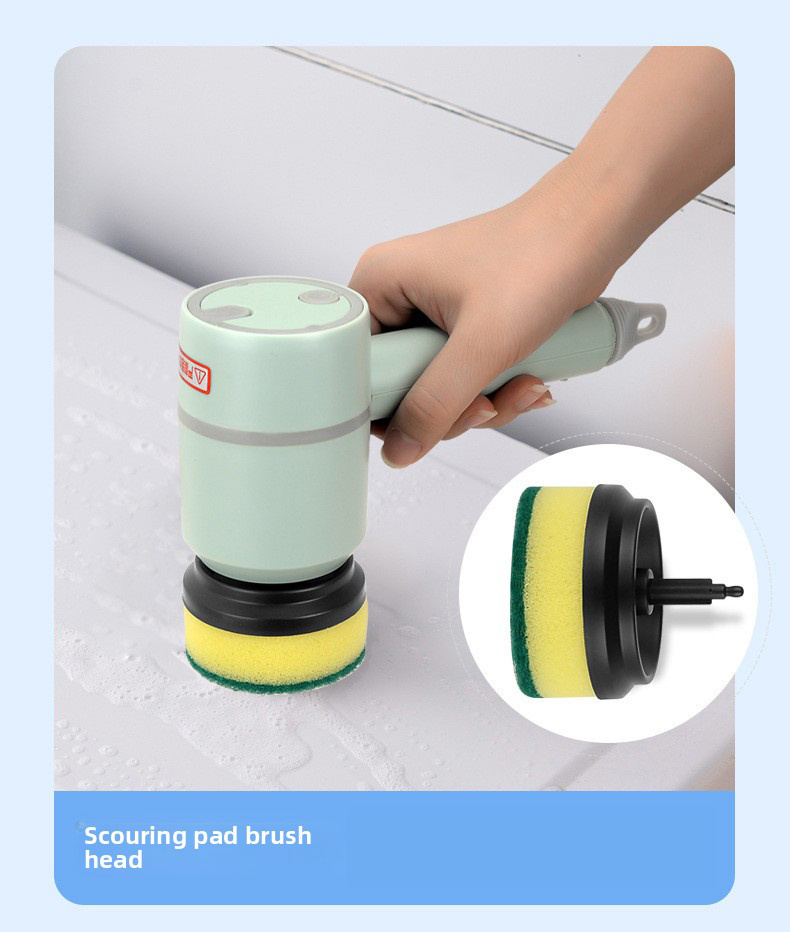 replacement electric cleaning brush long handle multi functional kitchen dishwashing bathroom shoes brush rechargeable durable   Product details 5