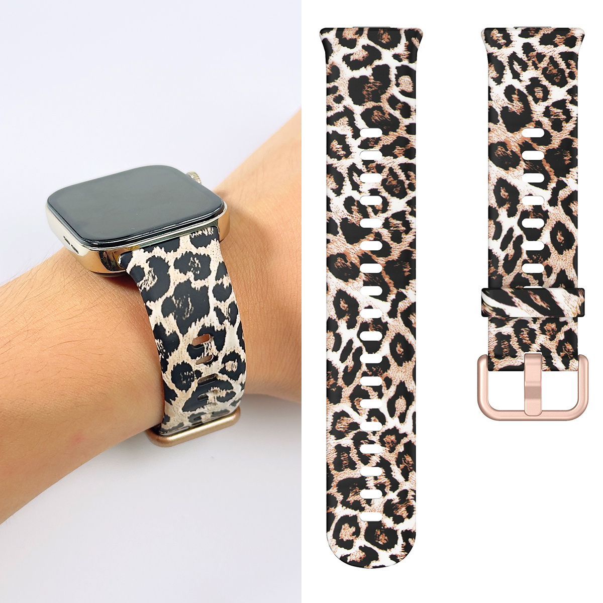 TEMU Trendy Printed Soft Watchband For Huawei Pro Fit5 Fit5 Pro, Quick Release Breathable Sport Strap For Men And Women