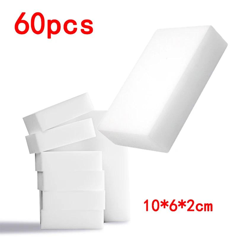 TEMU 60pcs Éponge Melamine Mousse Nettoyage Effaceur Voiture Maison Cuisine Salle de Bain Nano Éponges Nettoyage Lavage Auto Entretien