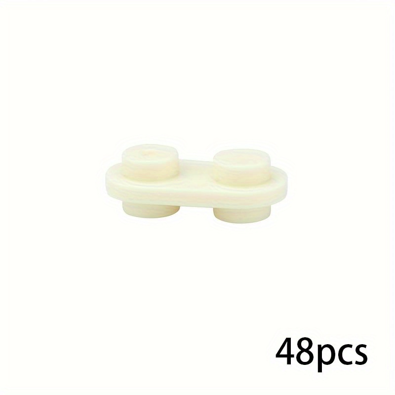 50pcs 1X2 Round Stud Blocks Double Sided Building Toy