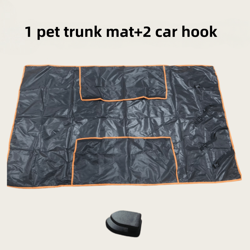 TEMU Car Pet Seat Back Seat Mat And 2pcs Multifunctional Dog Car Mat Dog House Mat Sedan Truck Universal Travel Dog Rear Seat Special Protection Mat