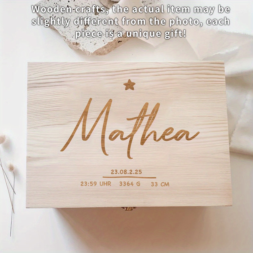 stück personalisierte holz aufbewahrungsbox individuellem Temu