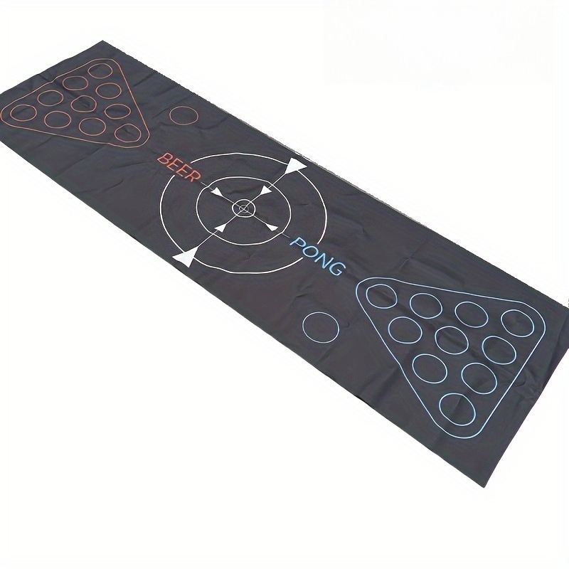 TEMU Jeu de billard table à bière - Jeu de fête portable avec de score numéroté et porte-gobelet - Pas d'électricité , idéal pour les de jeux à