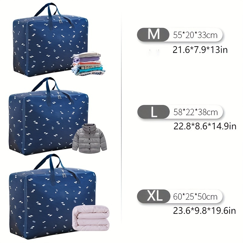 3 Pack LATTBY Travel Storage Bags with Handles