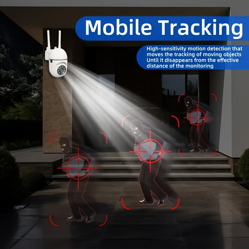 JOOAN PTZ Pan-Tilt Camera with 355° Horizontal + 90° Vertical Rotation | Smart Tracking for Elderly and Children | Day & Night Full Color Vision | Two-Way Audio Intercom | Motion Detection & Voice Alerts | 2.4G Wireless WiFi Connection | Indoor Security Monitoring, Perfect for Home Care of Seniors and Kids