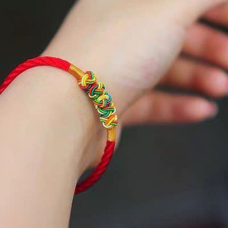 Colorful Hand Woven Couple Bracelet Easter Gift Red String Bracelet