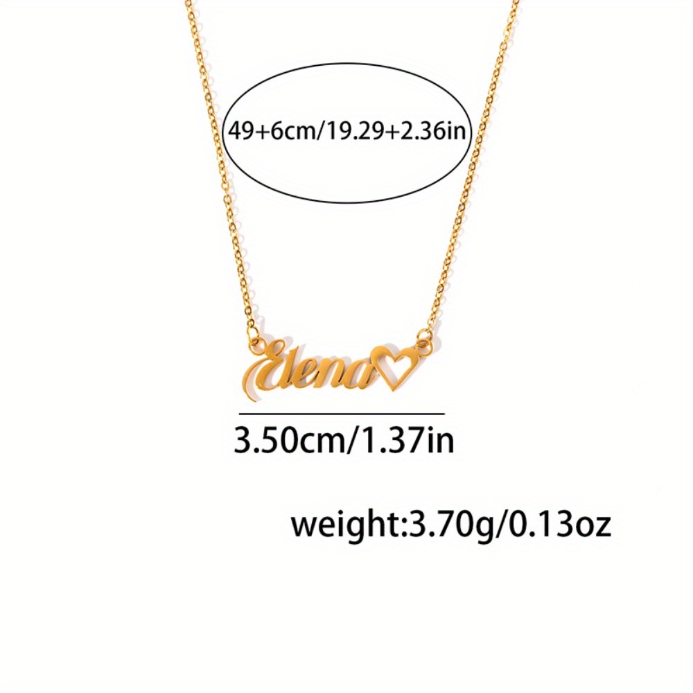 18K Golden Plated Custom Name Pendant Necklace