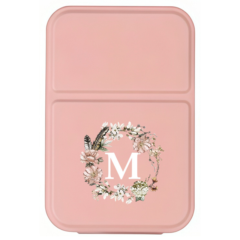 TEMU Espejo de maquillaje plegable de 1 pieza con estampado de de la y estuche de cuero sintético de PU, espejo de tocador de sobremesa portátil,