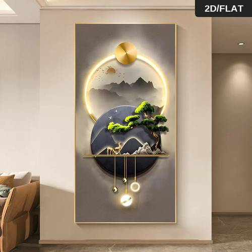 2d flat 2d flat 2d flat 1pc 27 56 x 55 12in 70cm x 140cm modern abstract modern wall art with led lighting print art wall art canvas painting art for living room modern canvas poster wall decor for living room and bedroom decoration cuadros no fra