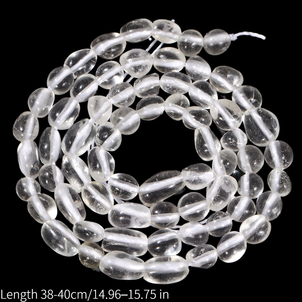 TEMU Perline e assortimenti di perline 4-6mm irregolari in quarzo per creazione di gioielli fai da te bracciali collane lunghezza 38-40cm