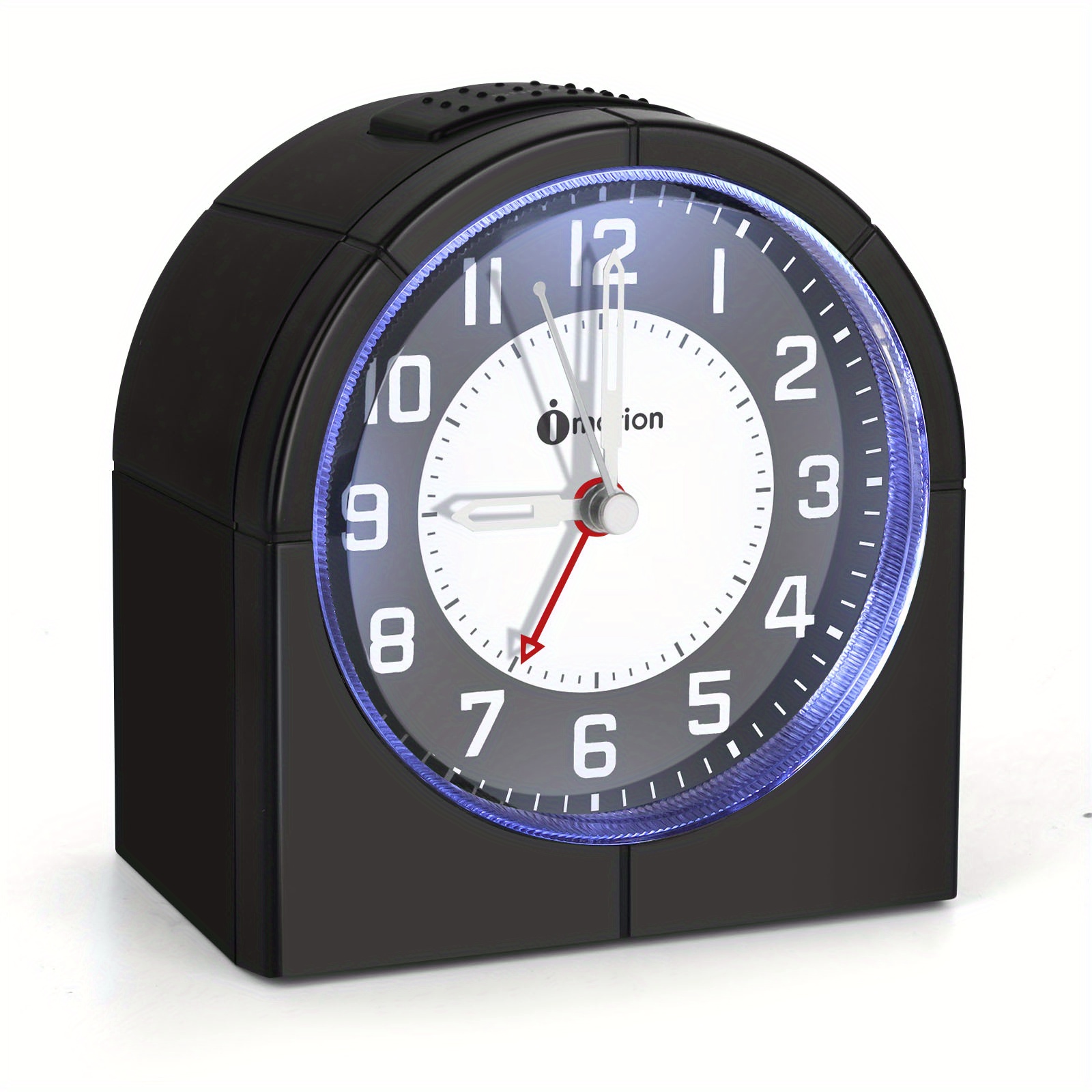 TEMU Alarm Clock, 4 Inch Super Silent Non Ticking Clock With Night Light, Usb And Battery Operated, , , For Bedroom, Bedside, Desk, Adult, Gift,