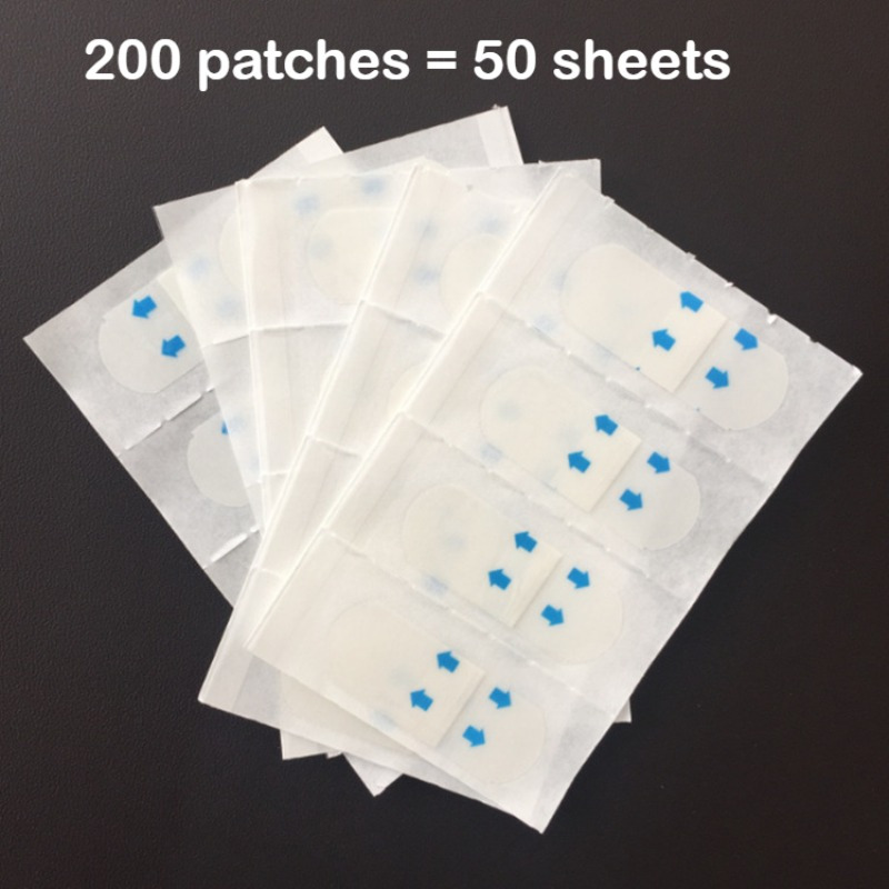 Image of 200pcs Seamless Facial Patches For - Paba-free, Suitable For Types, Ideal For Double Chin & Face Care, Lightweight Beauty Tools For