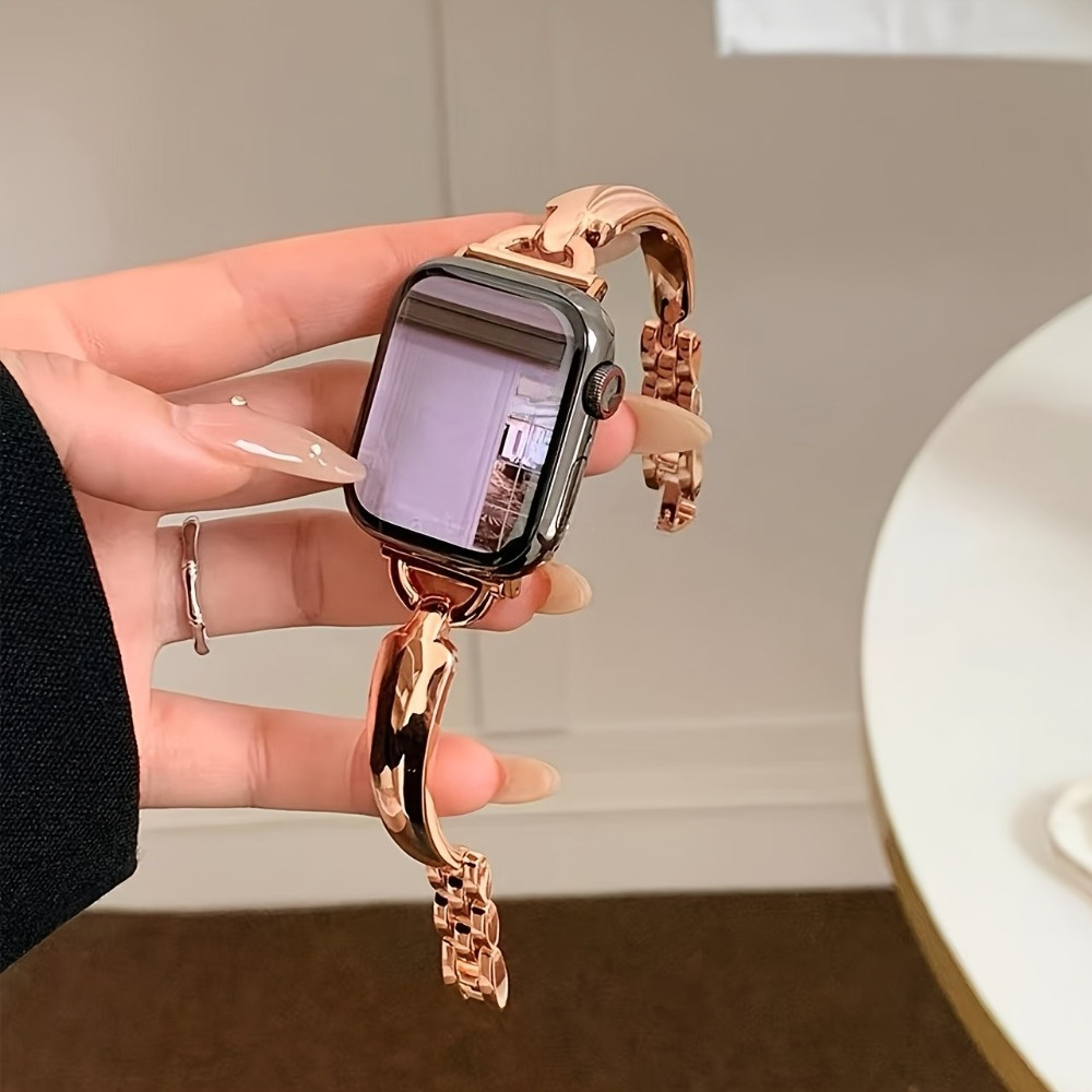 Pulseira De Aço Inoxidável Para Apple Watch Iwatch Série 1/2/3/4/5/6 , SE/38/40/42/44/41/45mm - Foto 7