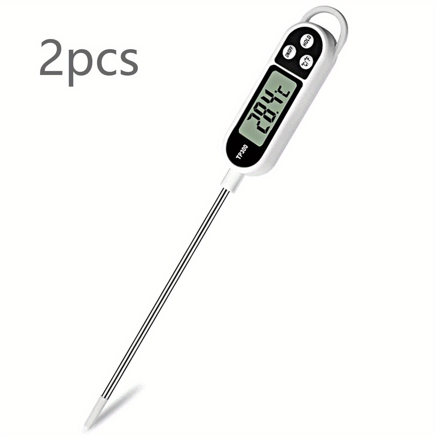 TEMU Digital Meat Thermometer Instant Read Food Bbq Kitchen Cooking Bbq Grill