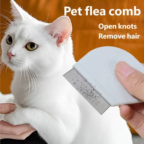 pet comb universal flea comb knot removal floating hair lice removal needle comb dense teeth durable thermoplastic polyurethane material