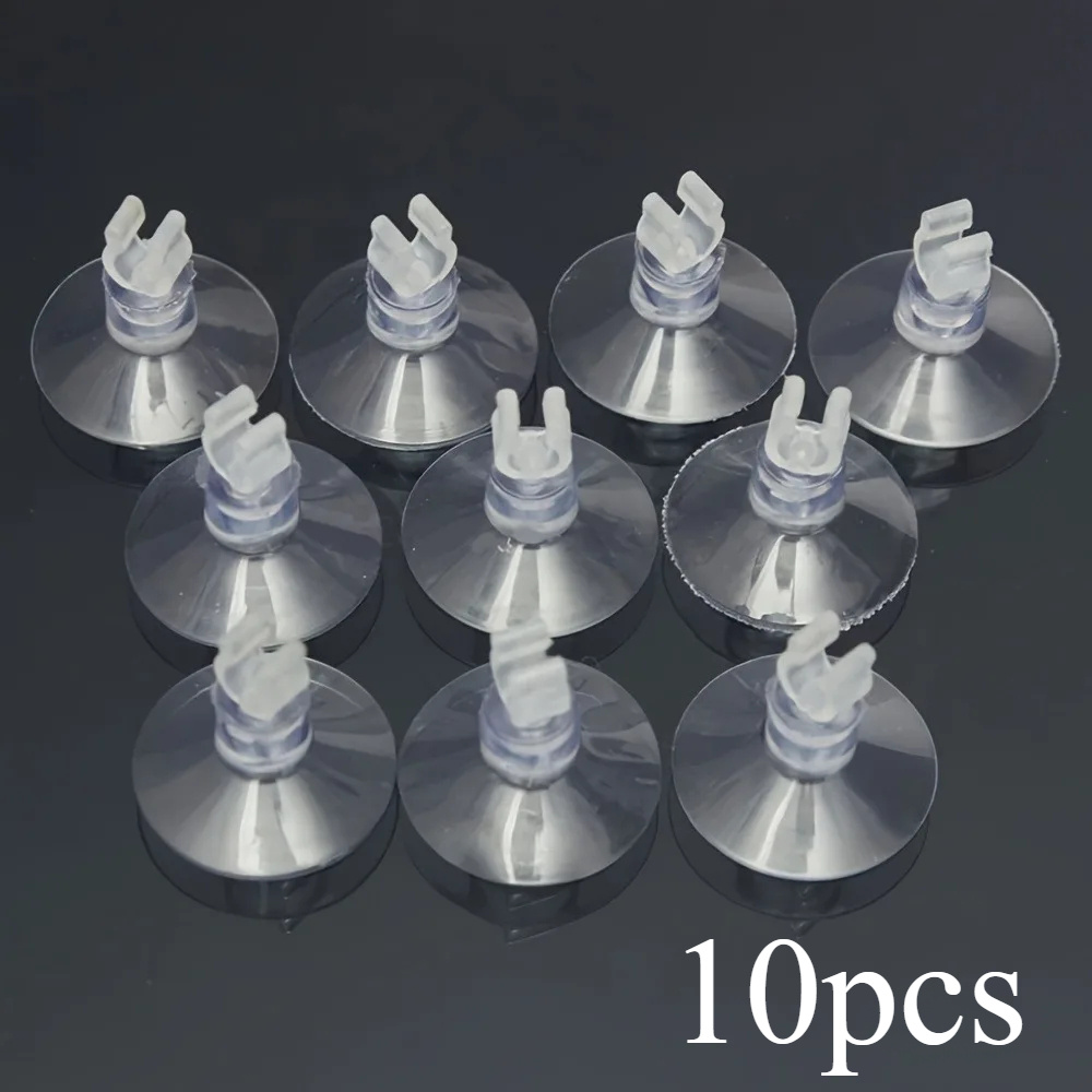 TEMU 10 Pack Aquarium Suction Cup Holders For Air Tubing & Pumps - Durable Rubber Fish Accessories With , For Easy Monitoring, Use For Aquariums &